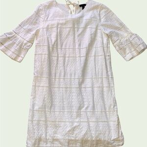 J. Crew White Eyelet Dress